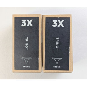 NWT allbirds Trino Thong Underwear Panties Womens  3X Dark Grey Wool Blend Soft